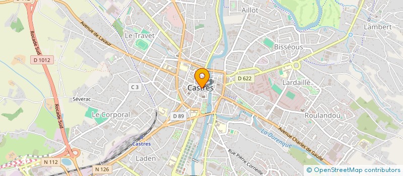 localisation de l'entreprise CAISSE LOCALE CREDIT AGRICOLE MUTUEL  CASTRES