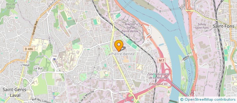 localisation de l'entreprise CAISSE LOCALE CREDIT AGRICOLE MUTUEL  OULLINS-PIERRE-BENITE