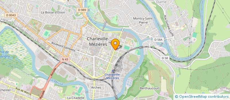 localisation de l'entreprise CAISSE LOCALE CREDIT AGRICOLE MUTUEL  CHARLEVILLE-MEZIERES