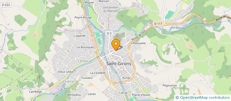 localisation de l'entreprise CAISSE LOCALE CREDIT AGRICOLE MUTUEL à SAINT-GIRONS