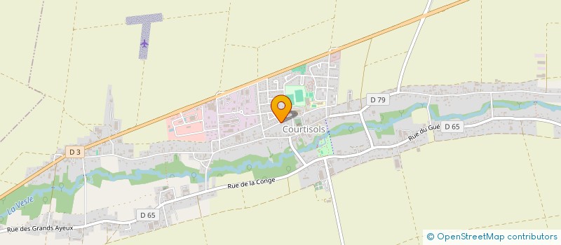 localisation de l'entreprise CAISSE LOCALE CREDIT AGRICOLE MUTUEL  COURTISOLS