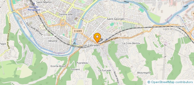 localisation de l'entreprise CAISSE LOCALE CREDIT AGRICOLE MUTUEL  PERIGUEUX