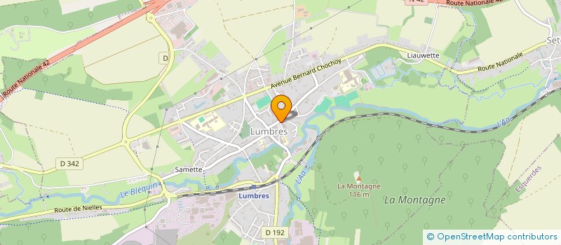 localisation de l'entreprise CAISSE LOCALE CREDIT AGRICOLE MUTUEL  LUMBRES