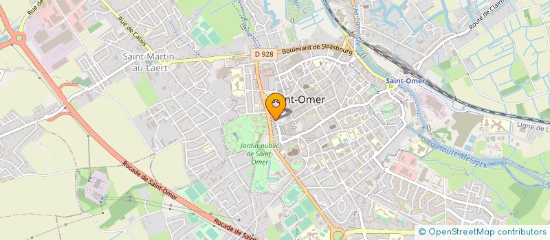 localisation de l'entreprise CAISSE LOCALE CREDIT AGRICOLE MUTUEL  SAINT-OMER