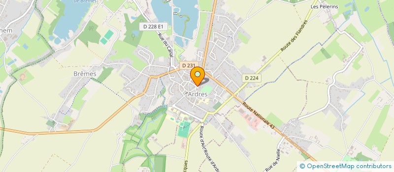 localisation de l'entreprise CAISSE LOCALE CREDIT AGRICOLE MUTUEL  ARDRES