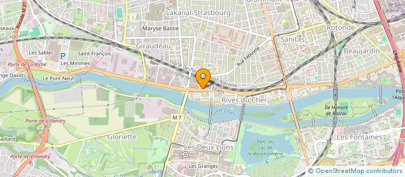 localisation de l'entreprise CAISSE LOCALE CREDIT AGRICOLE MUTUEL DE BALLAN MIRE  TOURS