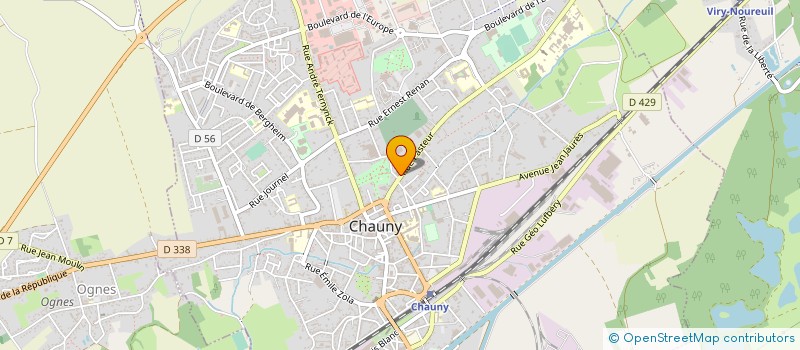 localisation de l'entreprise CAISSE LOCALE CREDIT AGRICOLE MUTUEL DE CHAUNY-COUCY à CHAUNY