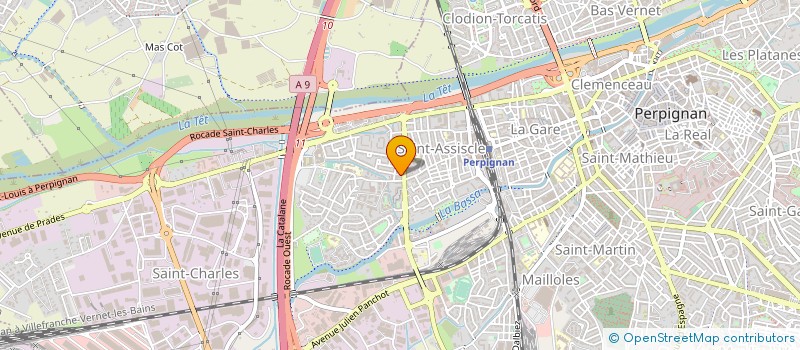 localisation de l'entreprise CAISSE LOCALE CREDIT AGRICOLE MUTUEL DEP  PERPIGNAN