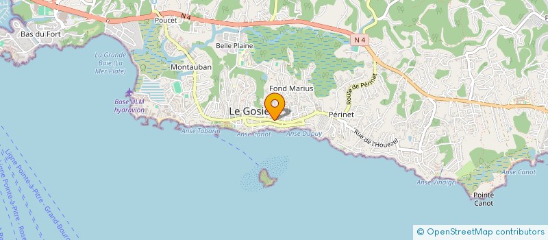 localisation de l'entreprise CAISSE LOCALE CREDIT AGRICOLE MUTUEL GPE  LE GOSIER