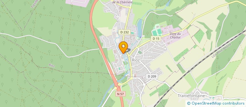 localisation de l'entreprise CAISSE LOCALE CREDIT AGRICOLE RIOZ  RIOZ