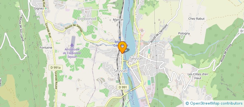 localisation de l'entreprise CAISSE LOCALE CREDIT AGRICOLE SEYSSEL  SEYSSEL