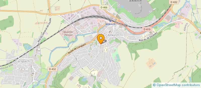 localisation de l'entreprise CAISSE LOCALE CREDIT AGRICOLE SUNDGAU  ALTKIRCH