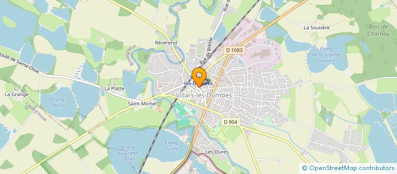 localisation de l'entreprise CAISSE LOCALE CREDIT AGRICOLE VILLARS  VILLARS-LES-DOMBES