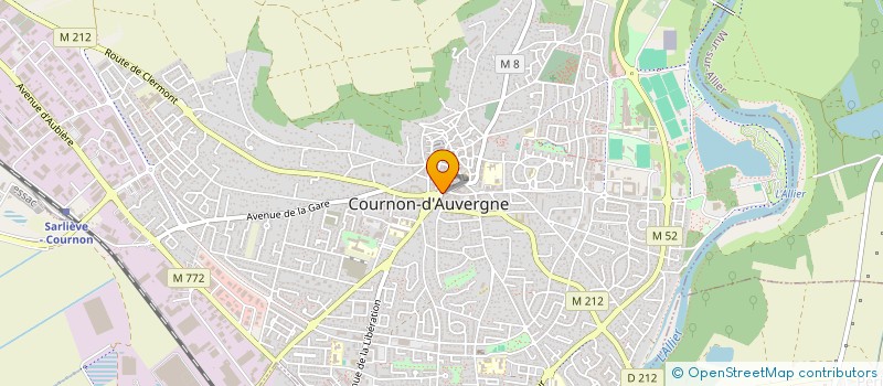 localisation de l'entreprise CAISSE LOCALE CREDIT MUTUEL DE COURNON  COURNON-D'AUVERGNE