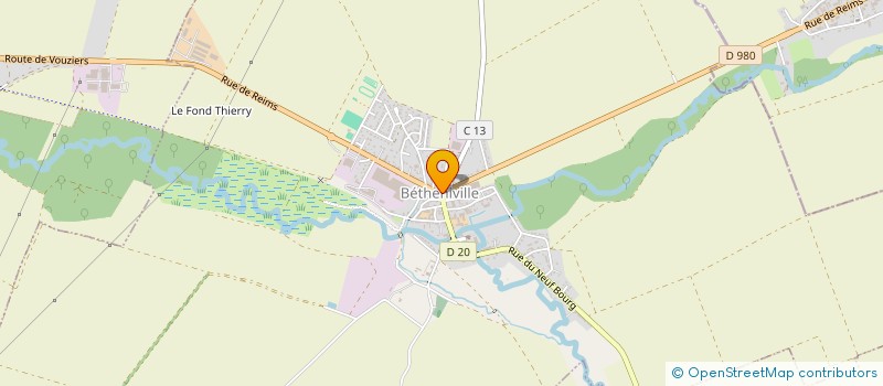 localisation de l'entreprise CAISSE LOCALE DE BETHENIVILLE  BETHENIVILLE