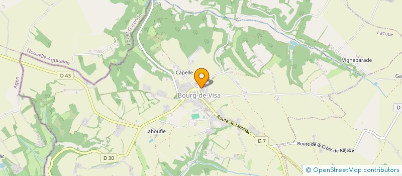localisation de l'entreprise CAISSE LOCALE DE CA DE BOURG DE VISA à BOURG-DE-VISA