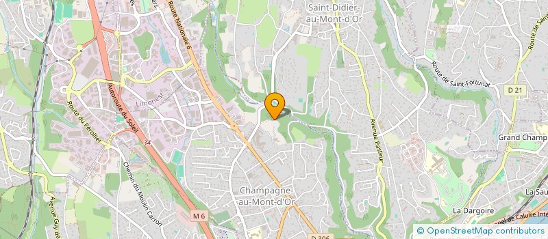 localisation de l'entreprise CAISSE LOCALE DE CAM DE L'EST LYONNAIS  CHAMPAGNE-AU-MONT-D OR