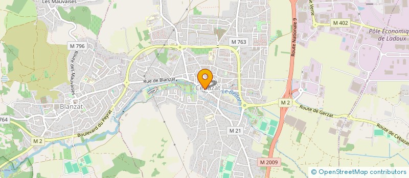 localisation de l'entreprise CAISSE LOCALE DE CREDIT AGRCIOLE MUTUEL DE CEBAZAT  CEBAZAT