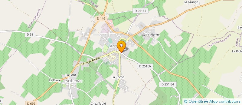 localisation de l'entreprise CAISSE LOCALE DE CREDIT AGRICOLE  ARCHIAC