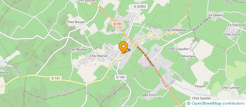 localisation de l'entreprise CAISSE LOCALE DE CREDIT AGRICOLE  BURIE