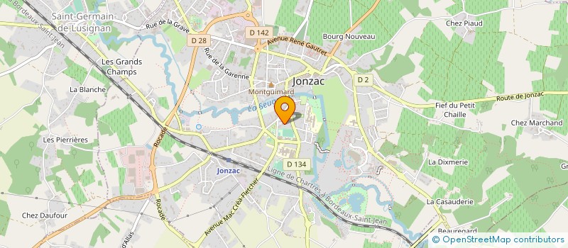 localisation de l'entreprise CAISSE LOCALE DE CREDIT AGRICOLE  JONZAC