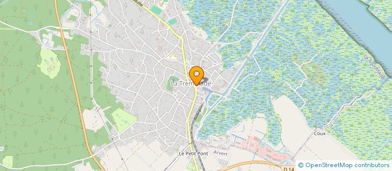 localisation de l'entreprise CAISSE LOCALE DE CREDIT AGRICOLE  LA TREMBLADE