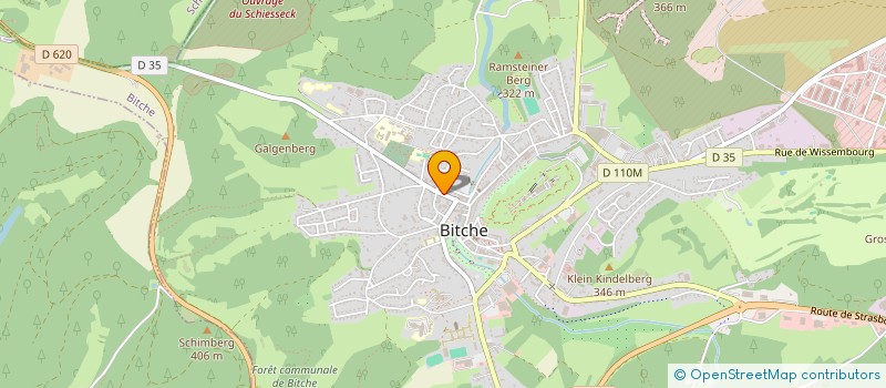 localisation de l'entreprise CAISSE LOCALE DE CREDIT AGRICOLE  BITCHE