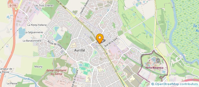 localisation de l'entreprise CAISSE LOCALE DE CREDIT AGRICOLE D AVRILLE DOUTRE  AVRILLE