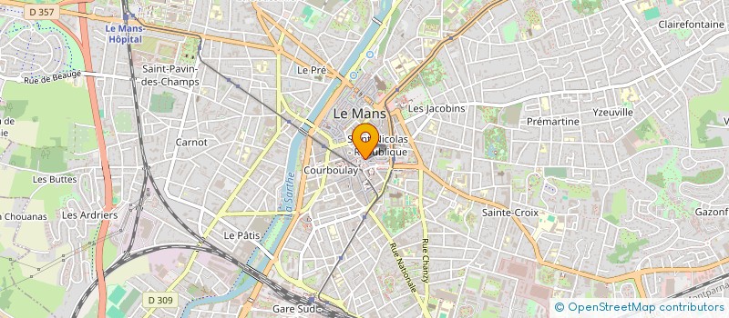 localisation de l'entreprise CAISSE LOCALE DE CREDIT AGRICOLE DE LE MANS CENTRE  LE MANS