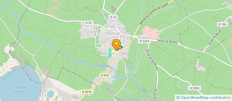 localisation de l'entreprise CAISSE LOCALE DE CREDIT AGRICOLE DU MINERVOIS  OLONZAC