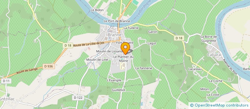 localisation de l'entreprise CAISSE LOCALE DE CREDIT AGRICOLE LE BRANNAIS  BRANNE