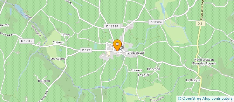 localisation de l'entreprise CAISSE LOCALE DE CREDIT AGRICOLE LUSSAC  LUSSAC