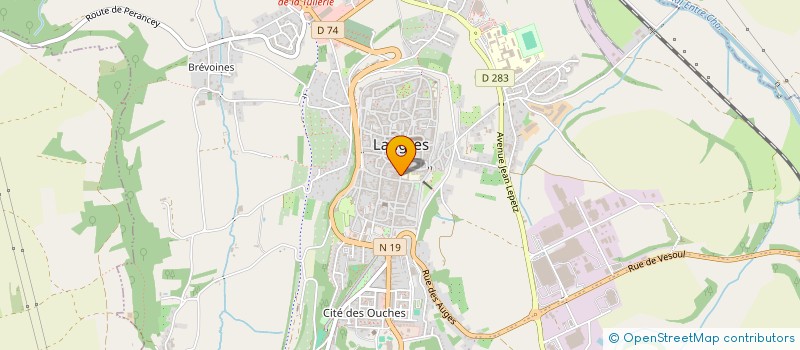 localisation de l'entreprise CAISSE LOCALE DE CREDIT AGRICOLE MUTUEL à LANGRES