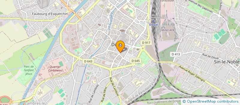 localisation de l'entreprise CAISSE LOCALE DE CREDIT AGRICOLE MUTUEL à DOUAI