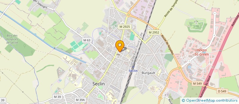 localisation de l'entreprise CAISSE LOCALE DE CREDIT AGRICOLE MUTUEL à SECLIN