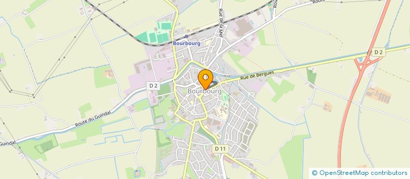 localisation de l'entreprise CAISSE LOCALE DE CREDIT AGRICOLE MUTUEL  BOURBOURG