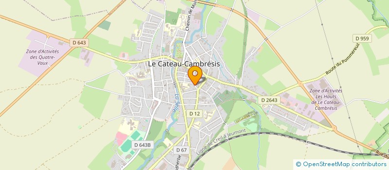 localisation de l'entreprise CAISSE LOCALE DE CREDIT AGRICOLE MUTUEL  LE CATEAU-CAMBRESIS