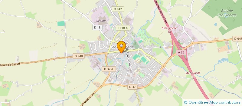 localisation de l'entreprise CAISSE LOCALE DE CREDIT AGRICOLE MUTUEL  STEENVOORDE