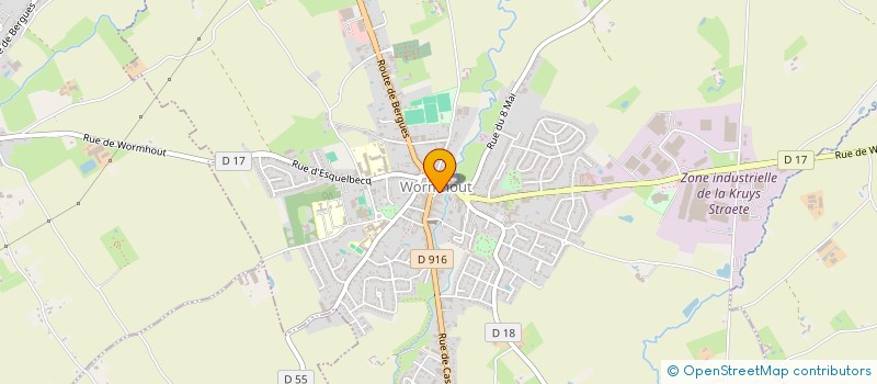 localisation de l'entreprise CAISSE LOCALE DE CREDIT AGRICOLE MUTUEL  WORMHOUT