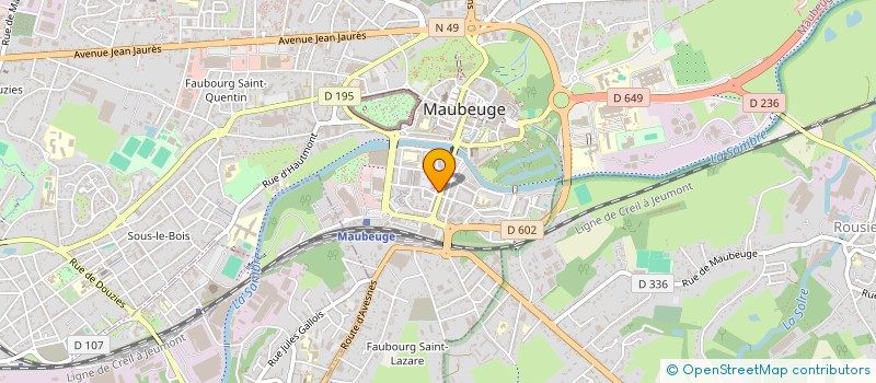 localisation de l'entreprise CAISSE LOCALE DE CREDIT AGRICOLE MUTUEL  MAUBEUGE