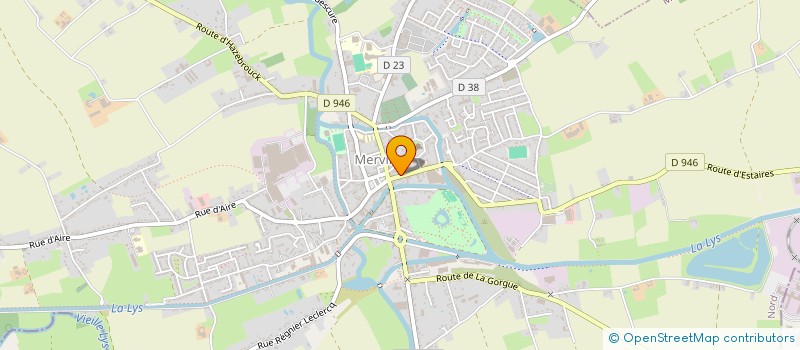 localisation de l'entreprise CAISSE LOCALE DE CREDIT AGRICOLE MUTUEL  MERVILLE