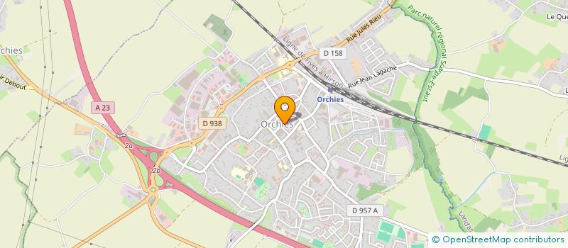 localisation de l'entreprise CAISSE LOCALE DE CREDIT AGRICOLE MUTUEL à ORCHIES