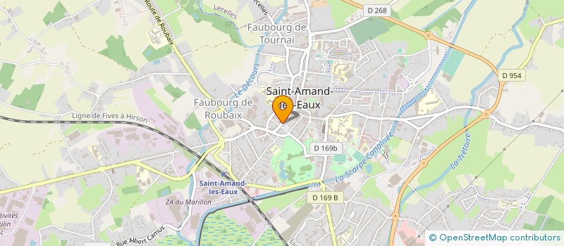 localisation de l'entreprise CAISSE LOCALE DE CREDIT AGRICOLE MUTUEL  SAINT-AMAND-LES-EAUX