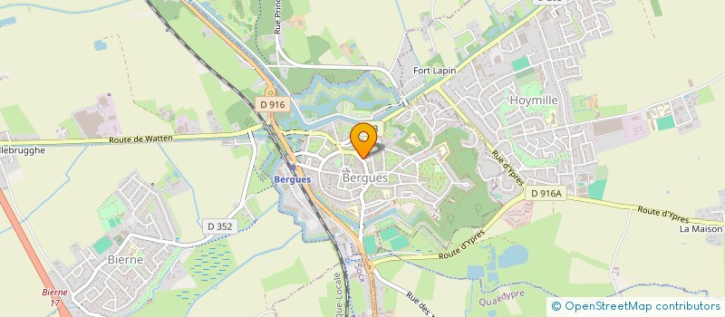 localisation de l'entreprise CAISSE LOCALE DE CREDIT AGRICOLE MUTUEL  BERGUES