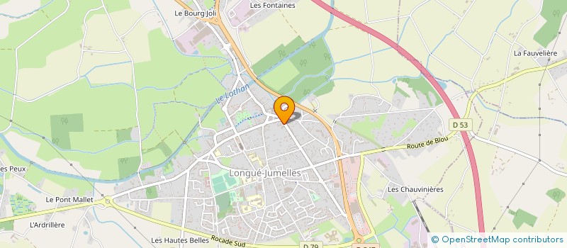 localisation de l'entreprise CAISSE LOCALE DE CREDIT AGRICOLE MUTUEL  LONGUE-JUMELLES