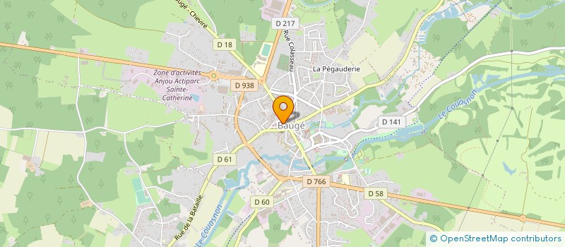 localisation de l'entreprise CAISSE LOCALE DE CREDIT AGRICOLE MUTUEL  BAUGE-EN-ANJOU