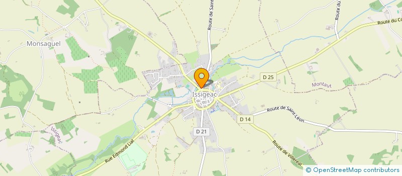 localisation de l'entreprise CAISSE LOCALE DE CREDIT AGRICOLE MUTUEL  ISSIGEAC