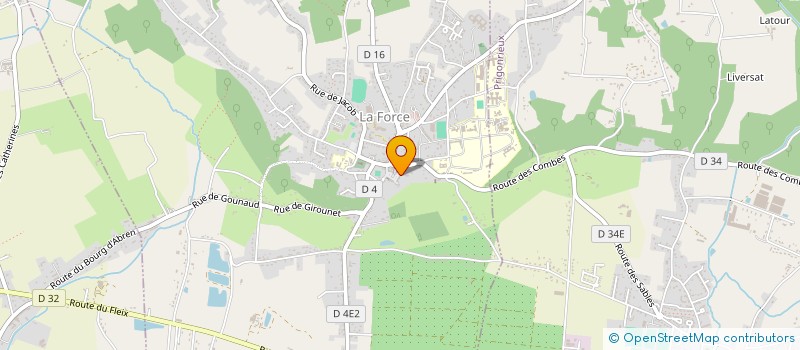 localisation de l'entreprise CAISSE LOCALE DE CREDIT AGRICOLE MUTUEL  LA FORCE