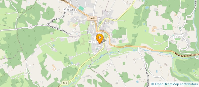 localisation de l'entreprise CAISSE LOCALE DE CREDIT AGRICOLE MUTUEL  MONPAZIER