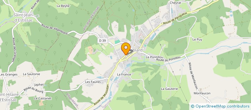 localisation de l'entreprise CAISSE LOCALE DE CREDIT AGRICOLE MUTUEL  VILLAMBLARD